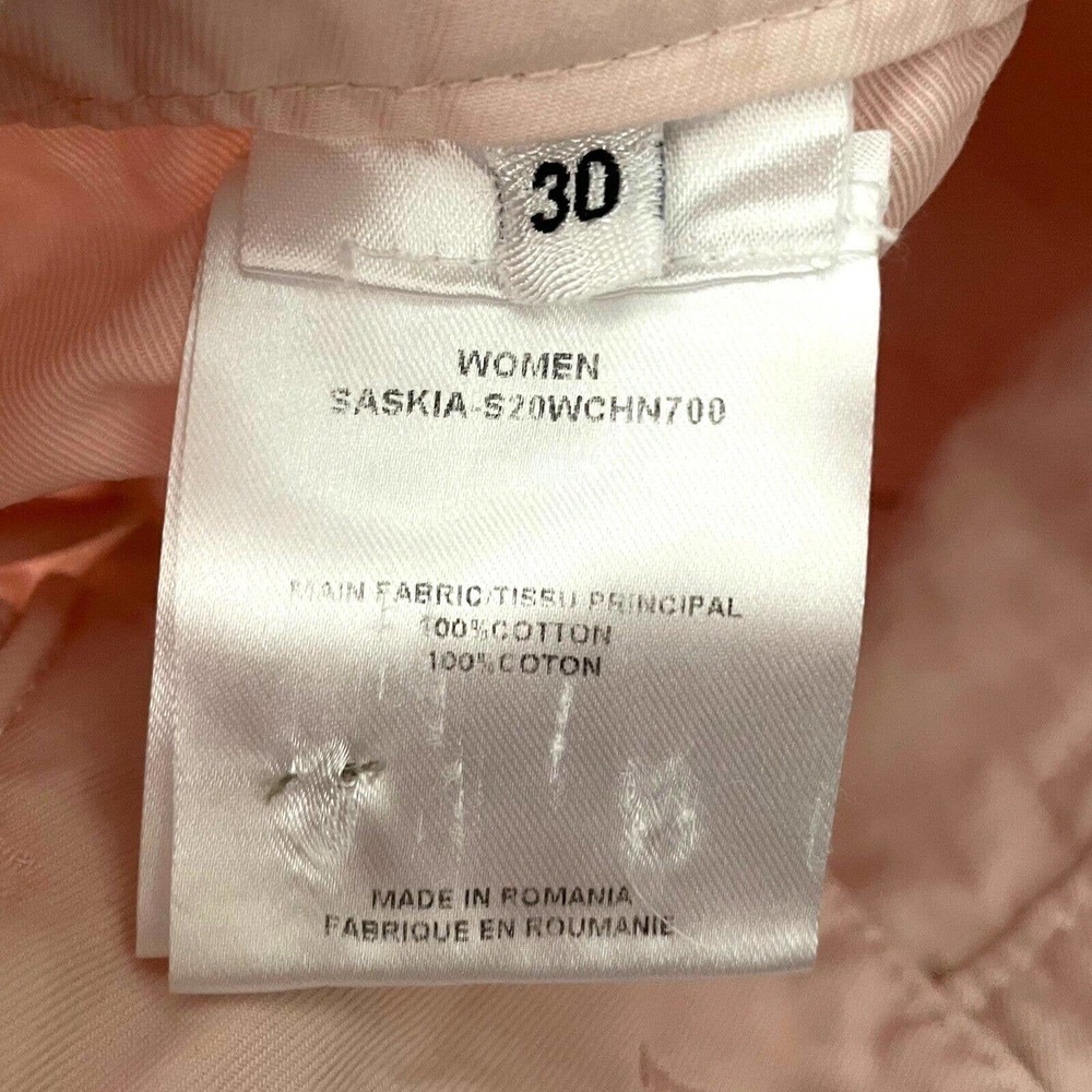 Officine Generale Saskia Light Pink High Rise Button Fly Chino Pants Size 30 - Picture 10 of 10